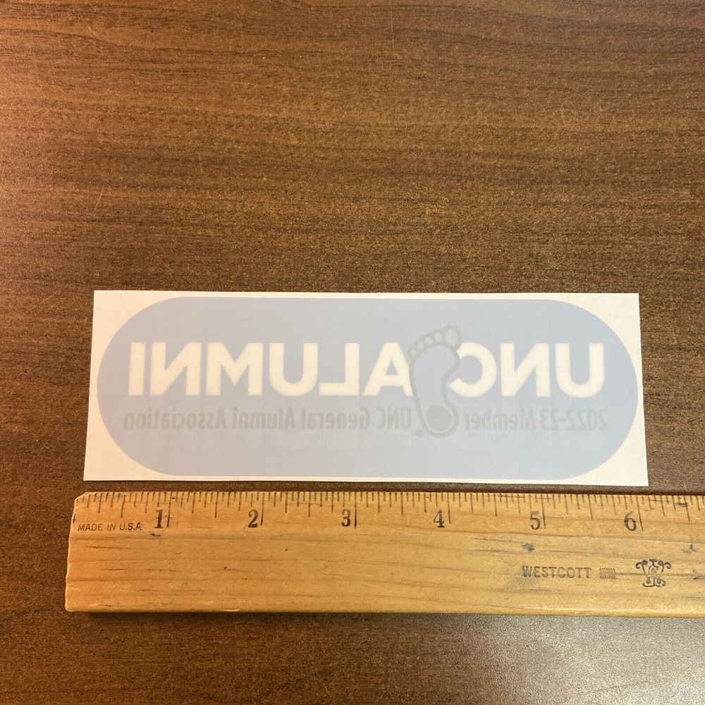 UNC Chapel Hill Tar Heels Alumni Association Bumper Sticker‎ 2022-2023